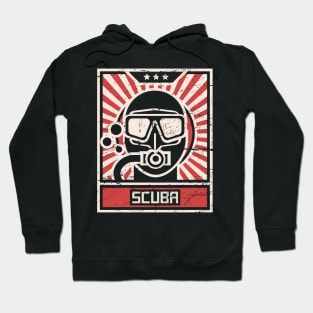 SCUBA Diver Propaganda Poster Hoodie